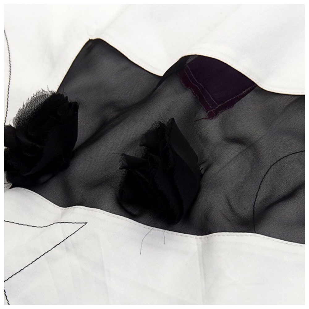 🆕 The BRYAH Chiffon Detail Long Top - Picture 5 of 6